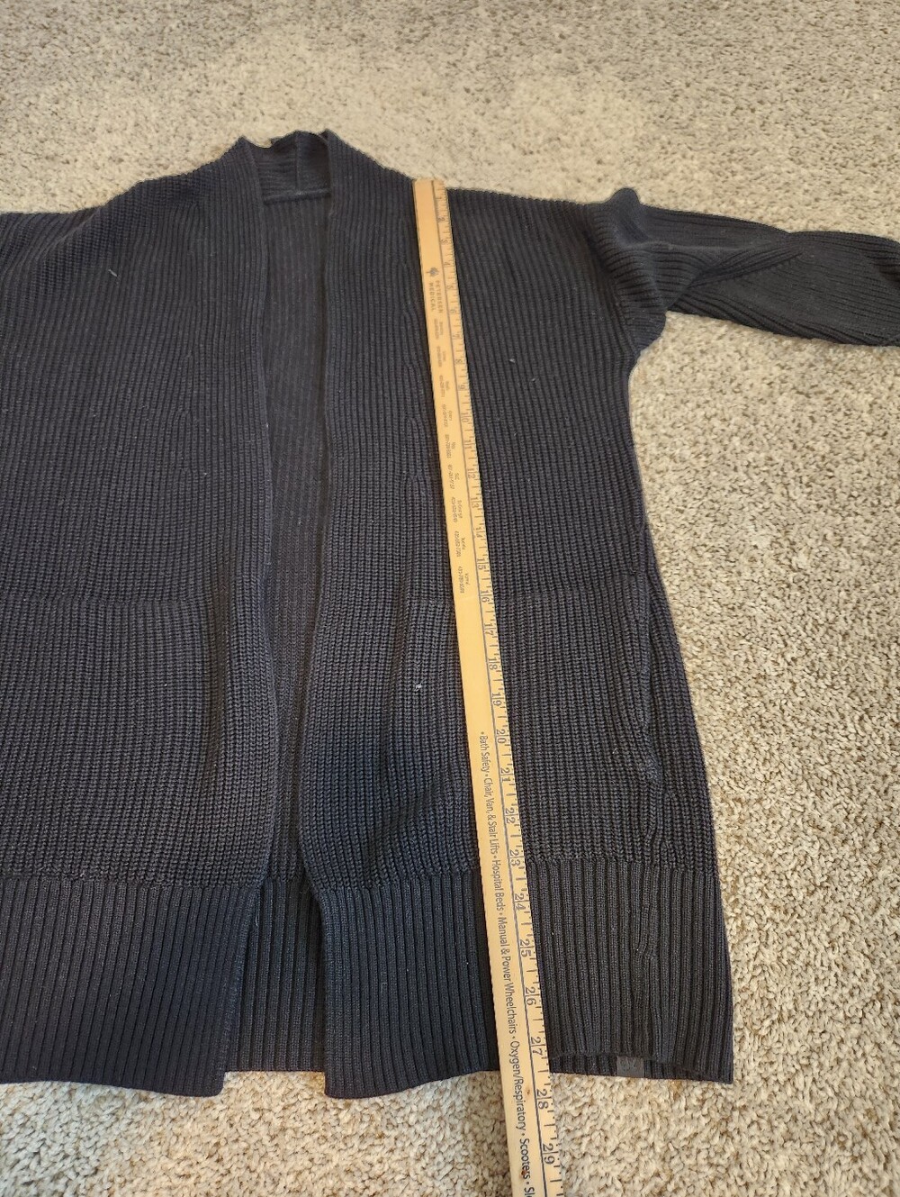 Lululemon Cashlu Sweater Wrap Black Size M/L - Picture 8 of 8
